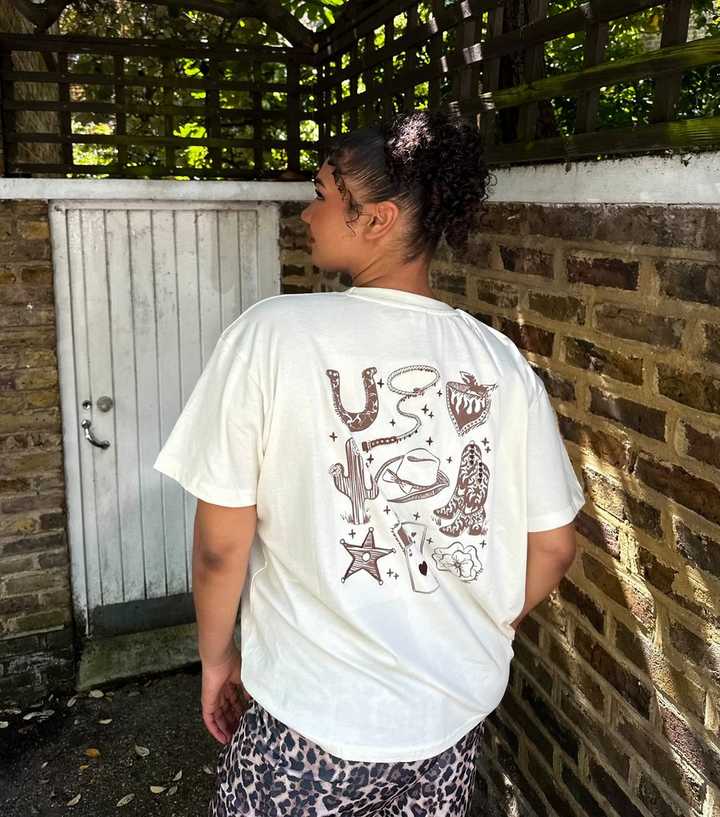 Skinnydip Off White Cowgirl T-Shirt
