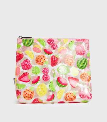 Skinnydip Transparent Fruit Salad Disco Wash Bag