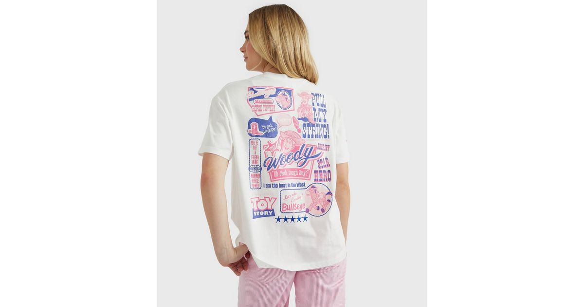 Skinnydip White Toy Story Poster T-Shirt | New Look