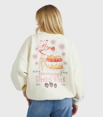 Skinnydip White Strawberry Social Club Sweatshirt