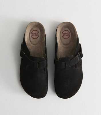 Jack & Jones Black Faux Suede Mules