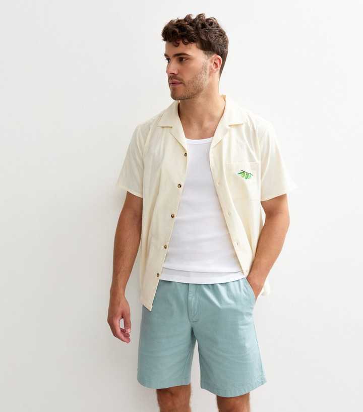 Jack Jones Light Blue Regular Fit Chino Shorts