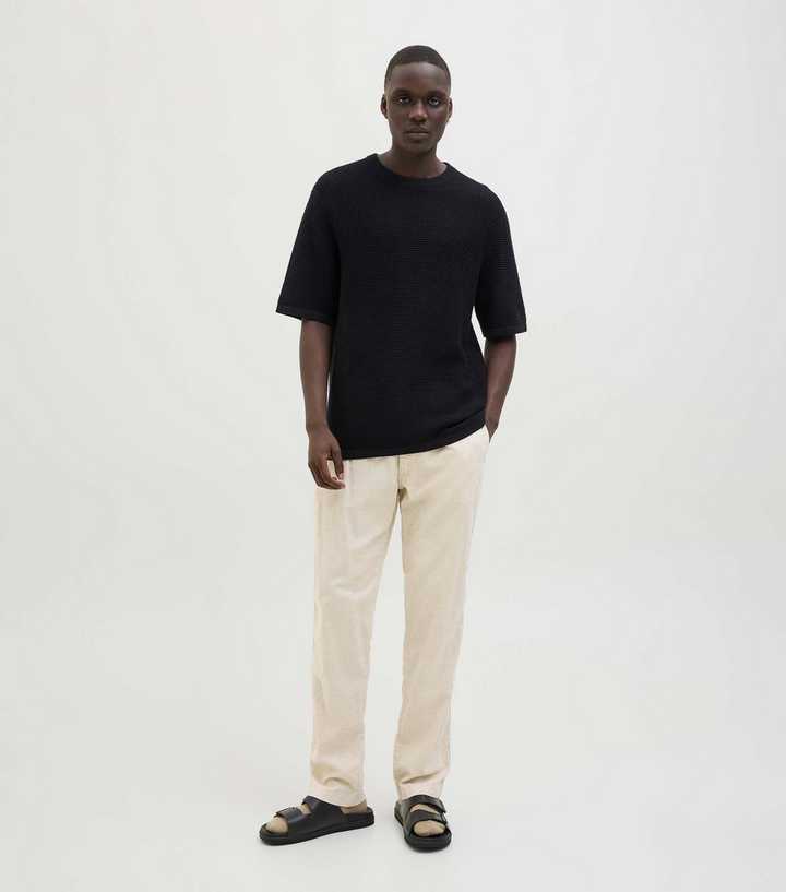 Jack & Jones Off White Trousers