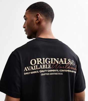 Jack & Jones Black Originals Print T-Shirt