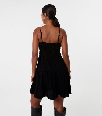 Pink Vanilla Black Ruched Cami Mini Dress | New Look