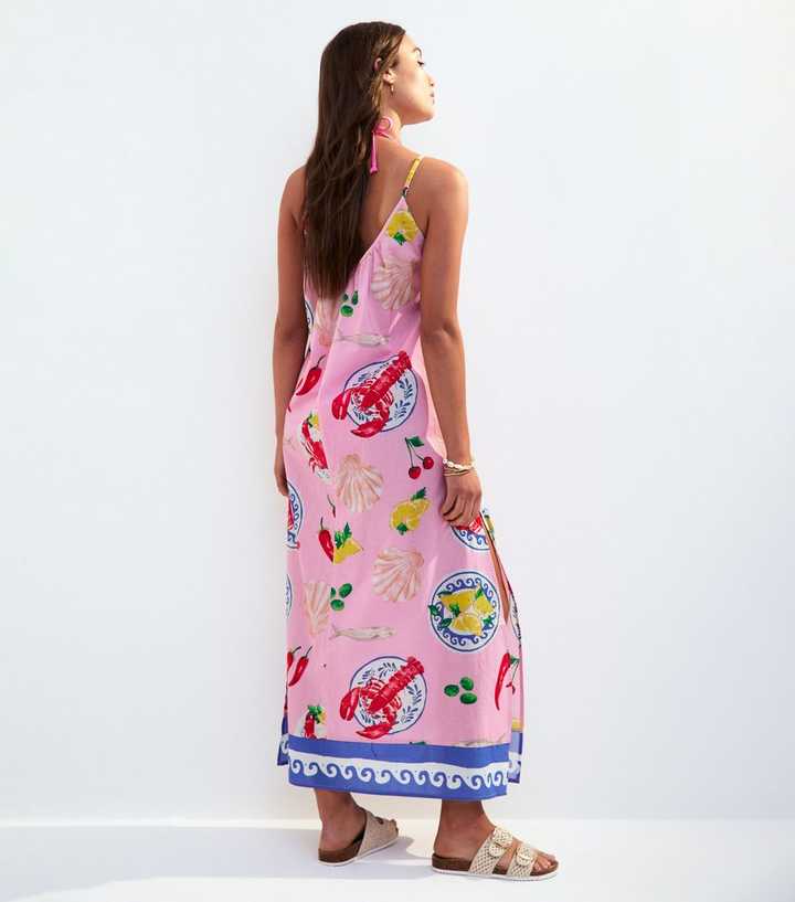 strapless open back dress Pink Plaid Dress – The Little NY main image 1