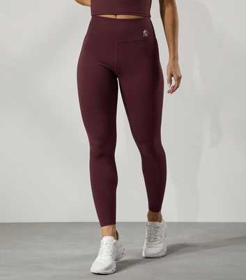 Gym King 365 Burgundy High Waist Leggings