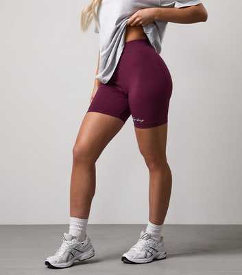 Gym King Burgundy Script Mindset Jersey Shorts