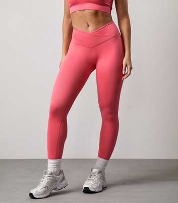 Gym King Bright Orange Transform Wrap Leggings