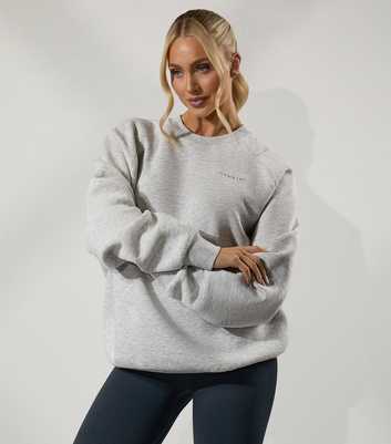 Gym King 365 Light Grey Raglan Sleeve Crew Neck Sweatshirt