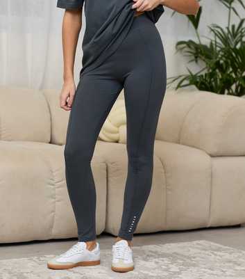 Gym King Dark Grey Shadow Jersey Leggings