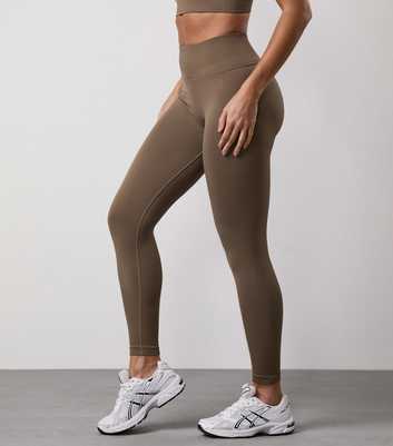 Gym King Light Brown Sculpt Seamless Leggings