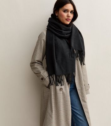小物 th products \"KNIT SCARF\" BLACK Ribbed Lofty Scarf | Unison Label