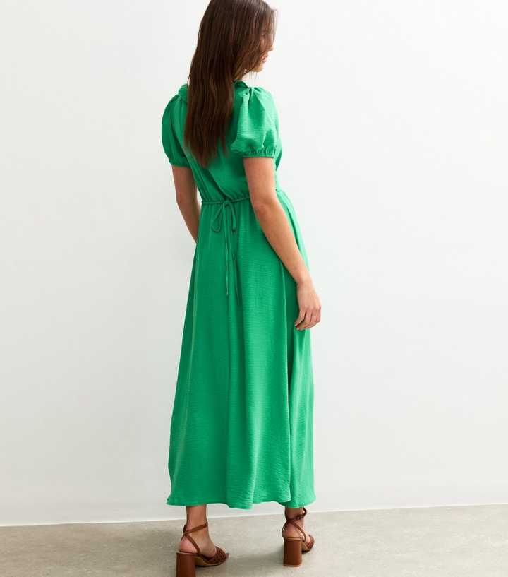 knee length dresses for ladies Prosperina Greer Sunshine Yellow Stripe Cotton Midi Dress
