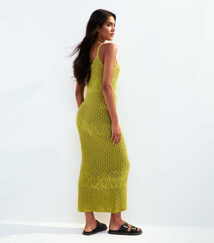 slim fit dress slacks Summer Love Open Back Crochet Mini Dress Green– Selfie Leslie