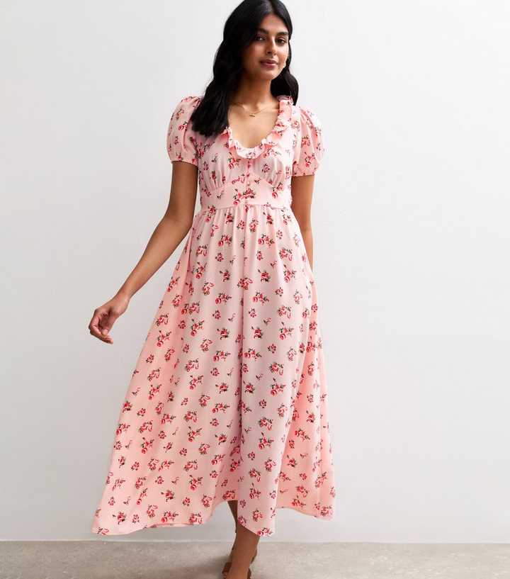 open lace back dress Pink Taffeta Belted Midi Dress  self-portrait-US