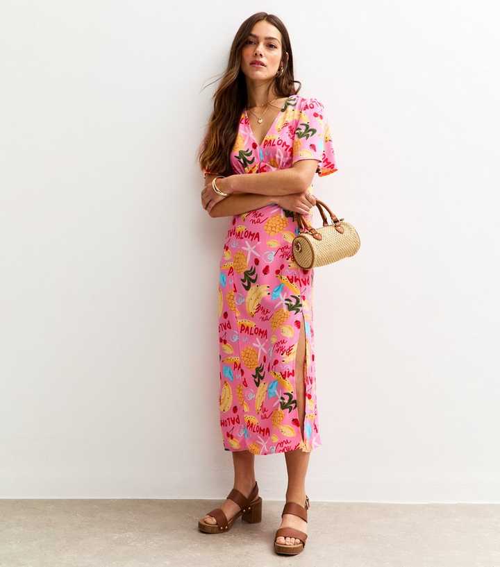 knee length dresses for ladies THE Strawberry Midi Dress main image 1