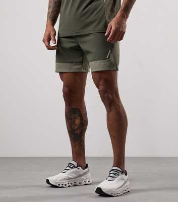 Gym King Olive Green Advance 6 Shorts