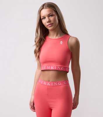 Girls Gym King Light Coral Impact Tank Top