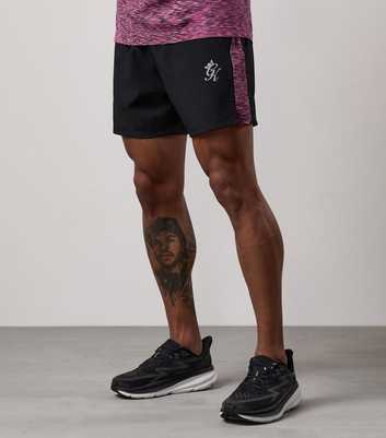 Gym King Black Regular Contrast Panel Shorts