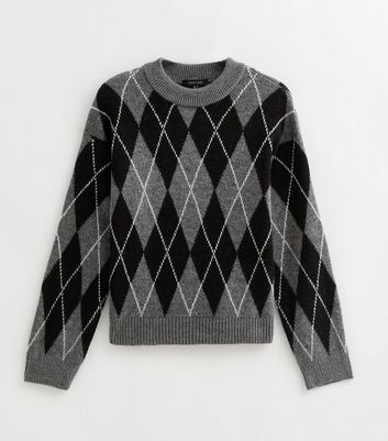 THE TOÉ Marien Argyle Knit gray Marien Argyle Knit – THE TOÉ