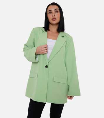 Gini London Green Single Button Blazer