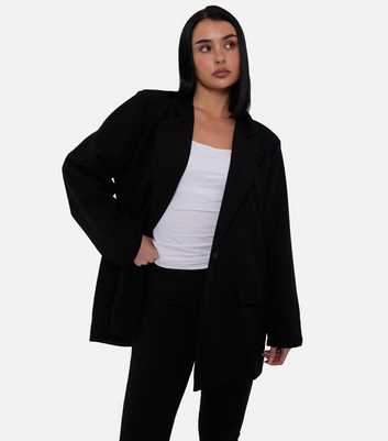 Gini London Black Single Button Blazer