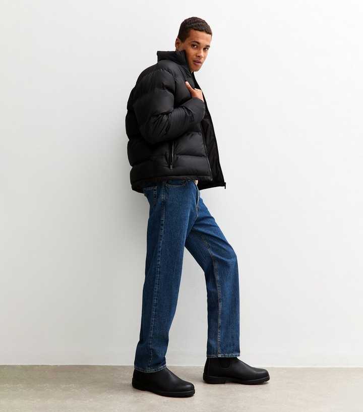 Black Regular Heatseal Puffer Jacket