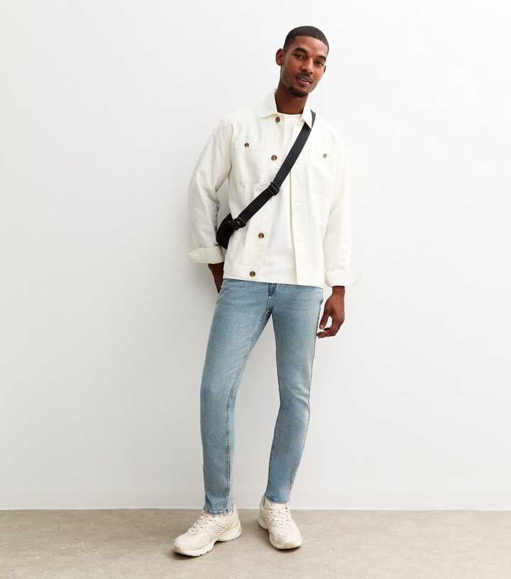 Light Blue Slim Fit Light Wash Jeans