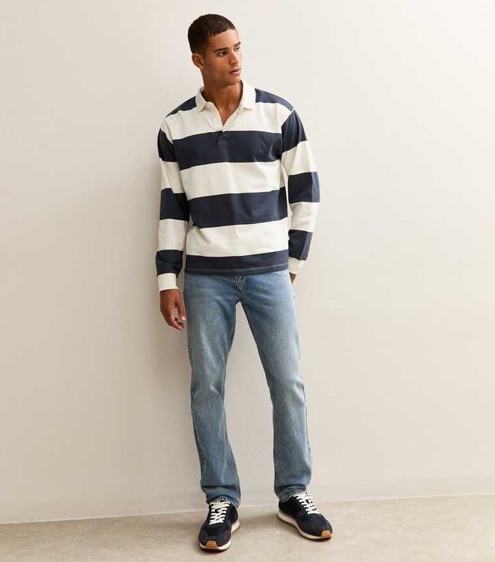 Light Blue Straight Leg Jeans