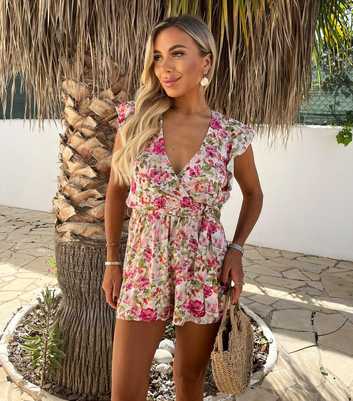 AX Paris Multicoloured Wrap Playsuit