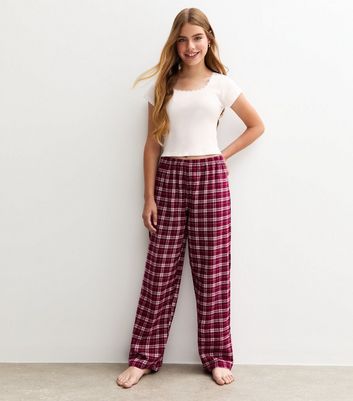 Pajama Set Girls Red Plaid Pajama Pants Family Pajamas Matching