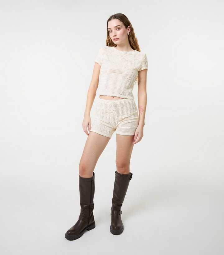 Vinne Light Pink Beaded Shorts