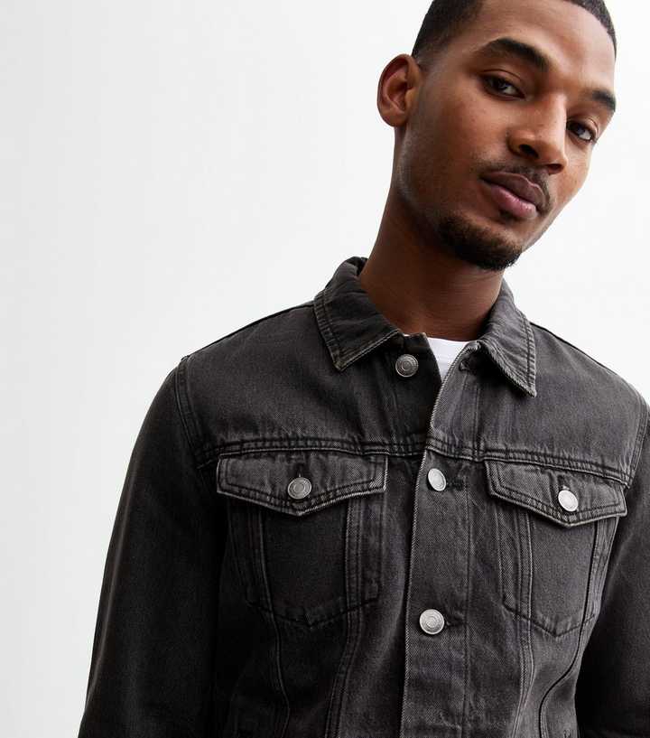 Jack & Jones Black Denim Jean Jacket