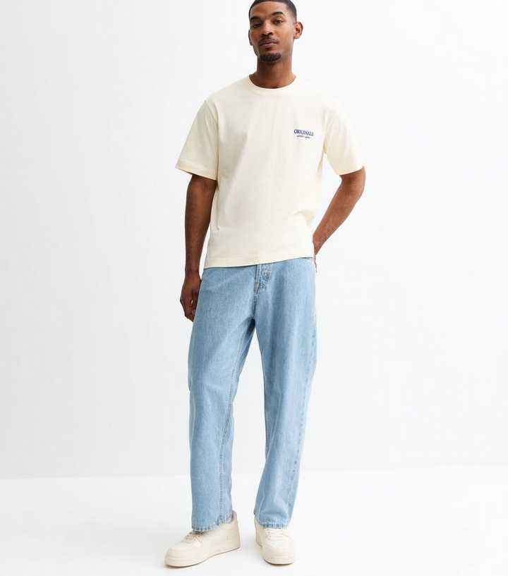 Jack & Jones Blue Straight Leg Relaxed Fit Jeans