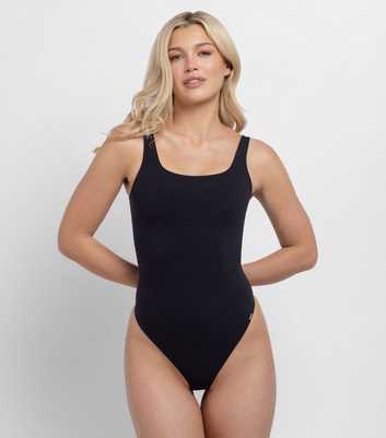 Dorina Black Square Neck Bodysuit