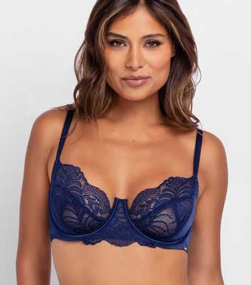 Dorina Blue Amar Full Coverage Non Padded Underwired Bra