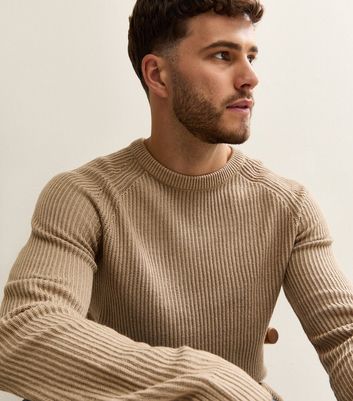 Knit Jumper Rib Knit Crew Neck New Look Rib Knit Crew Neck Jumper
