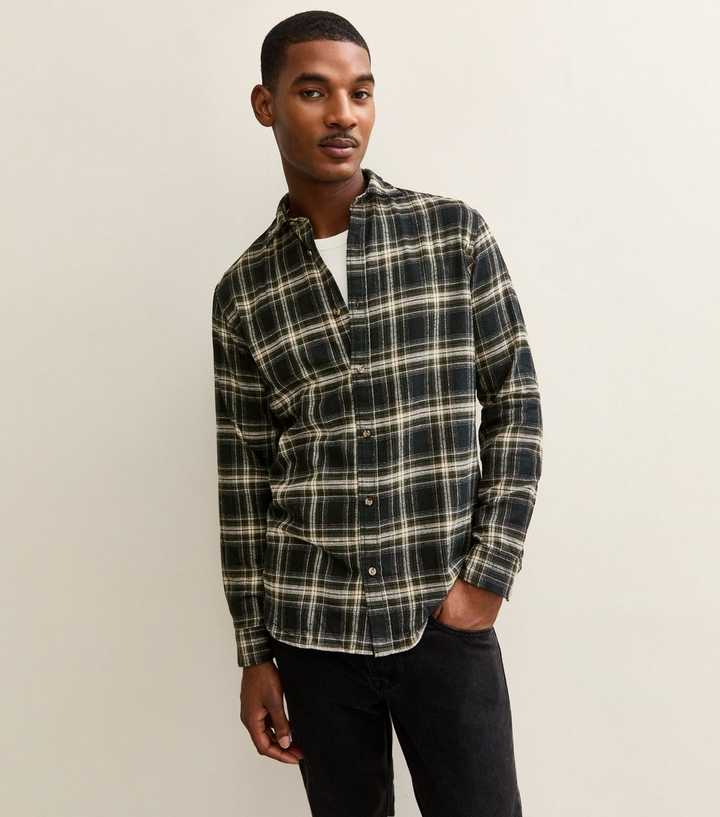Jack & Jones Black Check Long Sleeve Shirt