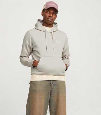 Jack & Jones Grey Logo Print Sweatshirt