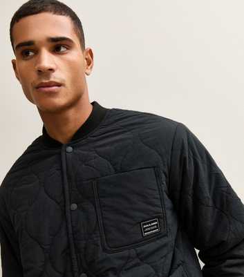 Jack & Jones Black Logo Patch Liner Jacket
