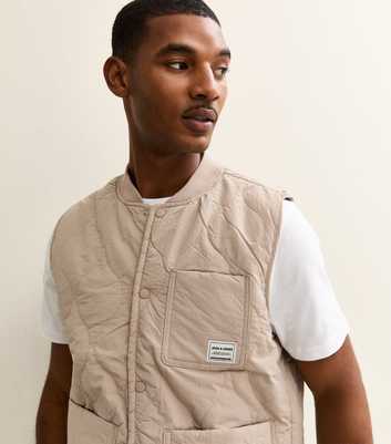 Jack & Jones Oatmeal Regular Lightweight Gilet