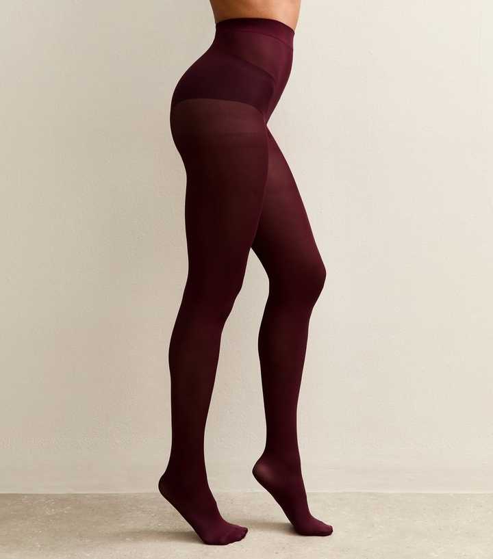 Dark Burgundy Opaque 70 Denier Tights