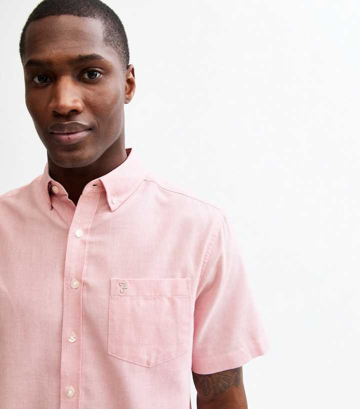 Farah Pink Short Sleeve Shirt