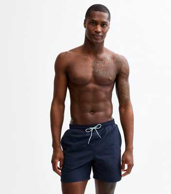Farah Navy Drawstring Swim Short