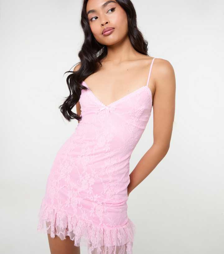strapless open back dress Shop Dresses: Justina Mini Dress - Pink main image 1