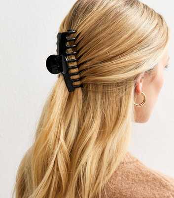 Black Shiny Small Banana Hair Clip