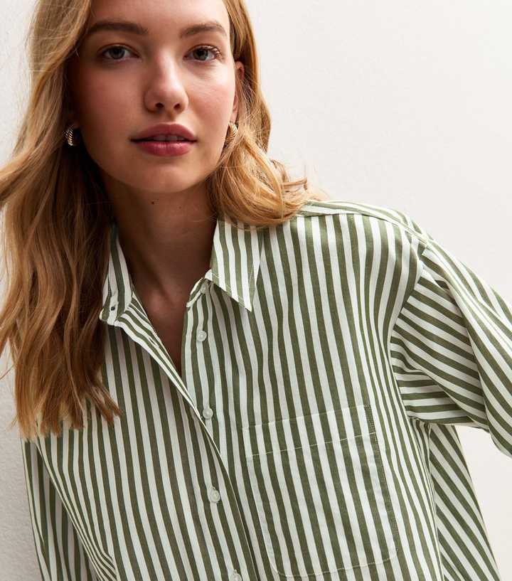 Green Striped Shirt