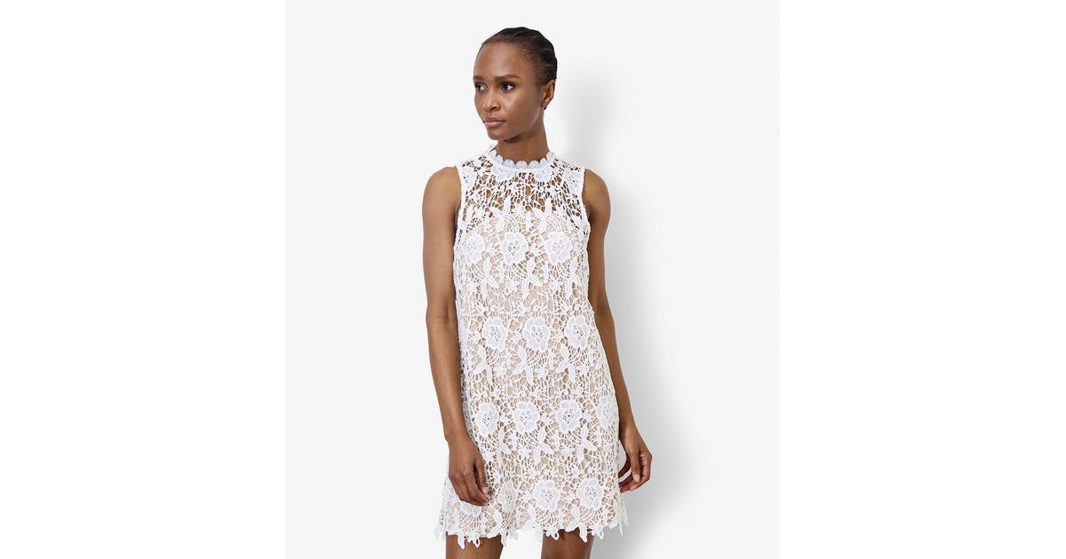 Alora Lace Appliqué Shift Dress