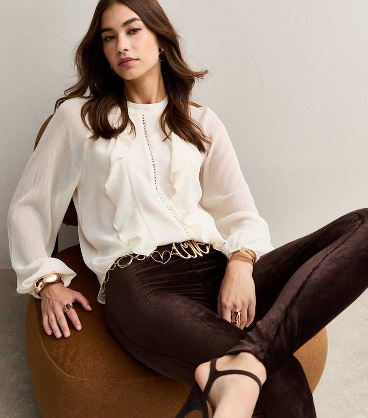 Dark Brown Soft Corduroy Leggings | New Look Dark Brown Soft Corduroy Leggings | New Look